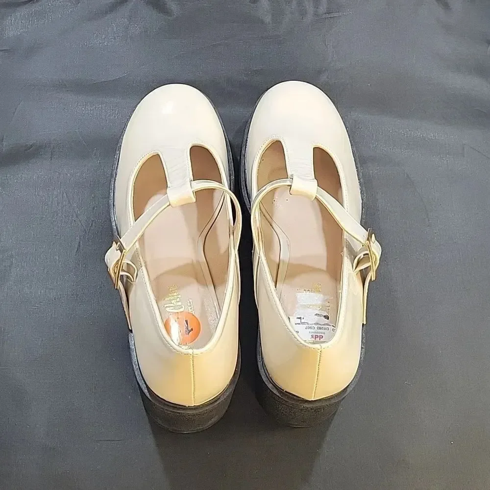BRAND NEW CHASE+C WOMEN’S ROUND TOE T-STRAP BLOCK HEEL SHOE G1